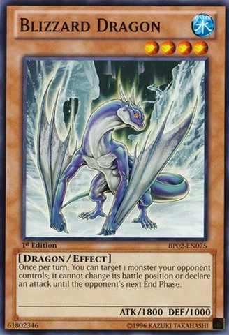Yu-Gi-Oh! Blizzard Dragon BP02-EN075 1st Edition