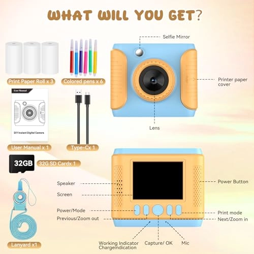 Kids Instant Print Camera