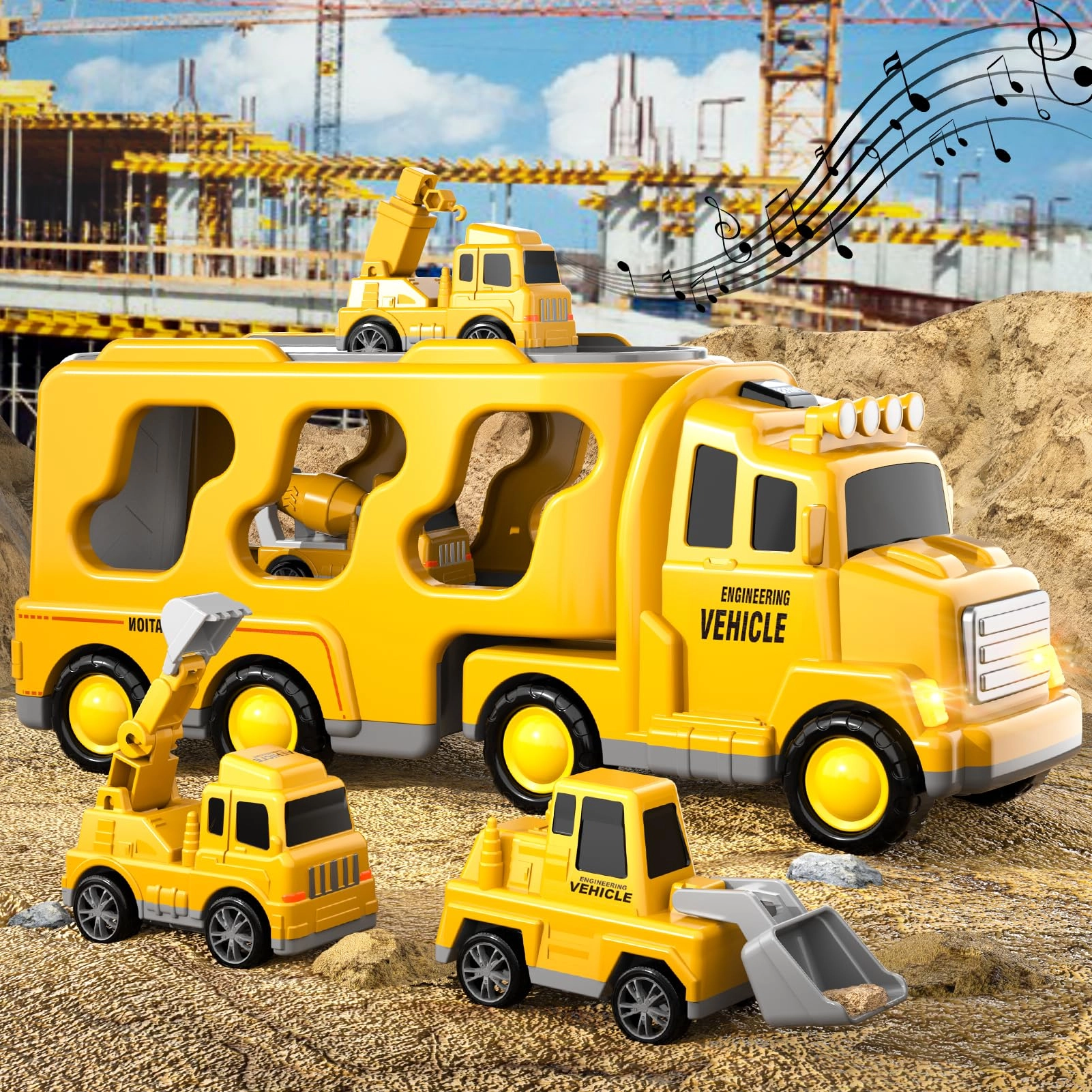 5 in 1 Construction Vehicles (SX) - Construction