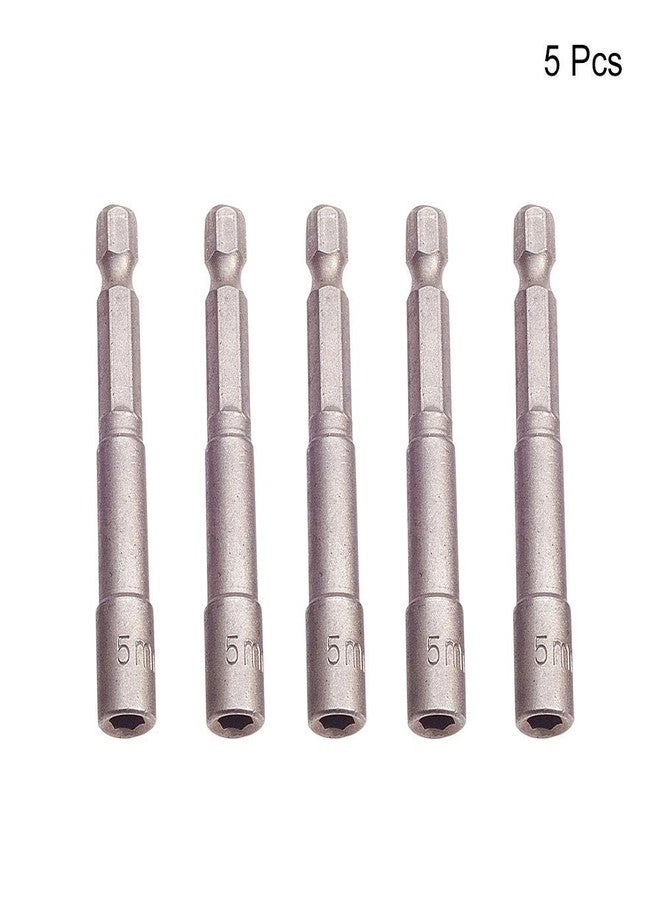 Nut Setter Driver Drill Bit - 5Pcs 5mm