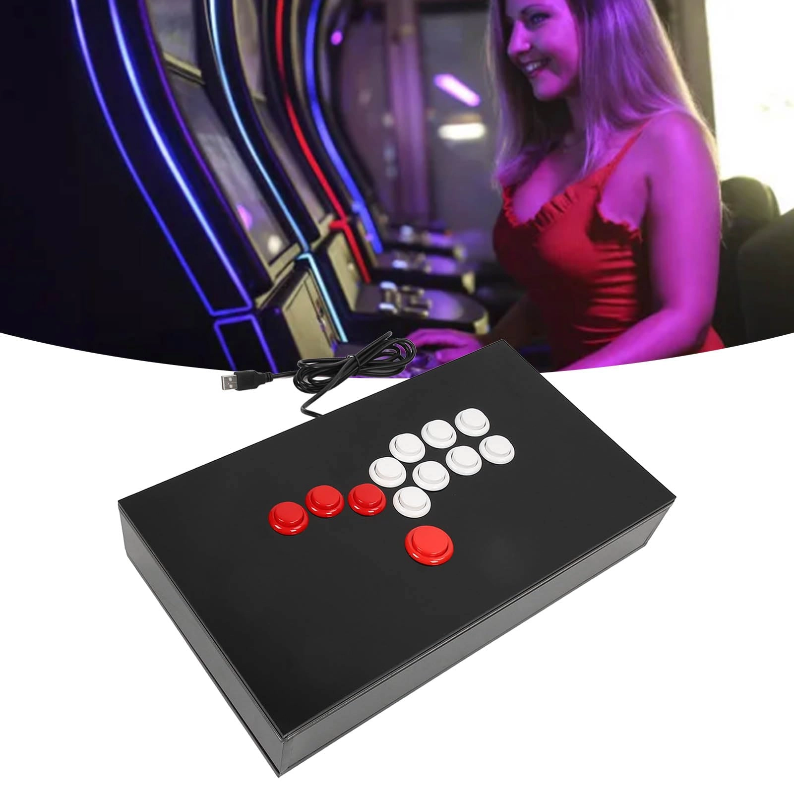 Arcade Fight Stick - PS3 RPi STEAM Android SWITCH