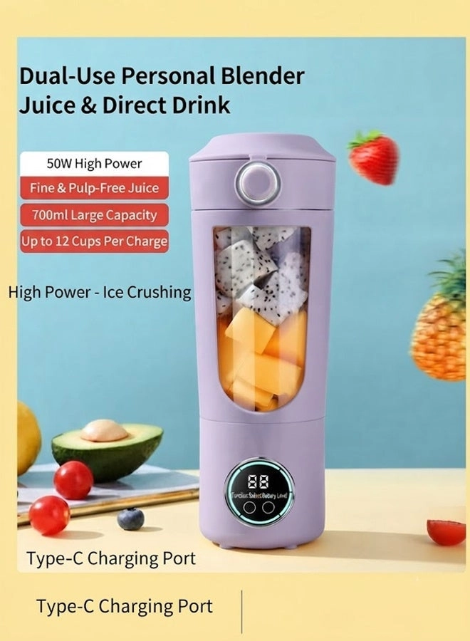 Portable Blender - Rechargeable Mini Electric Juicer