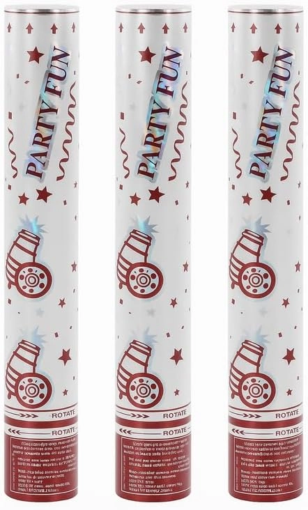 FITTO Party Poppers - 3 Pack Birthdays Weddings Events