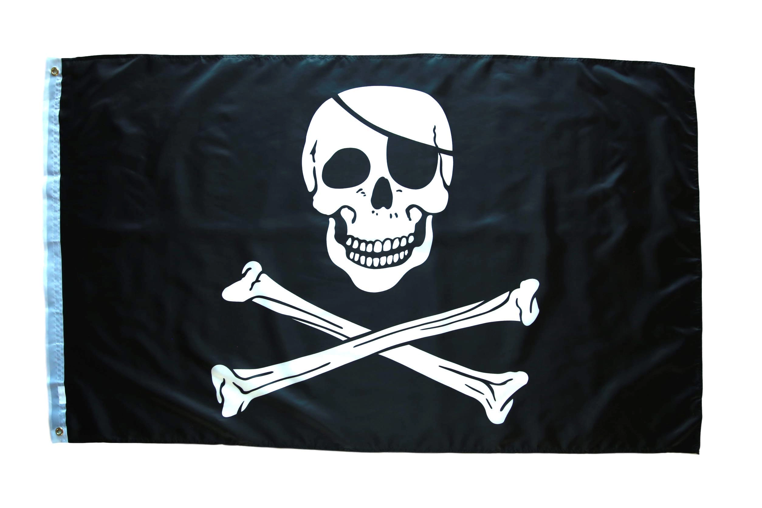 High Supply Jolly Roger Skull and Crossbones Flag
