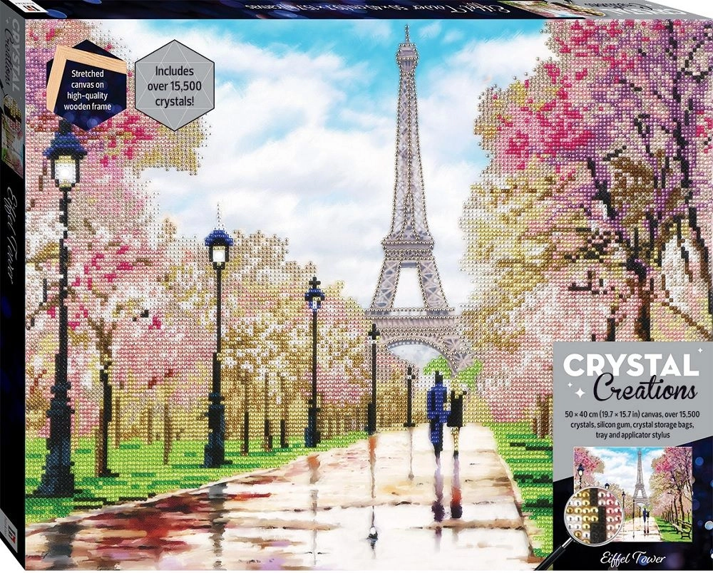 Hinkler Crystal Craft Canvas Eiffel Tower