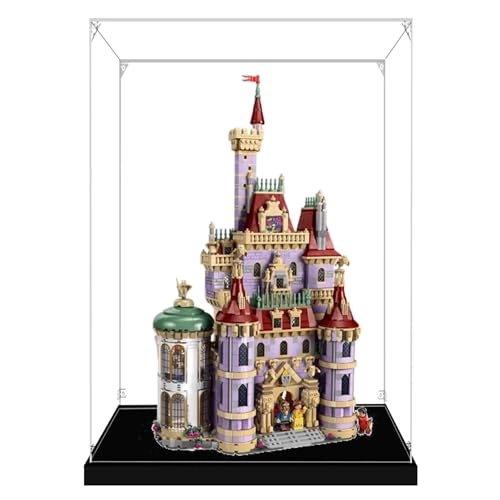 Acrylic Transparent Collectible Display Case for LEGO 43263 Castle Block Model