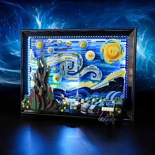 LED Light for LEGO 21333 Vincent Van Gogh - The Starry Night - ABS Plastic 1