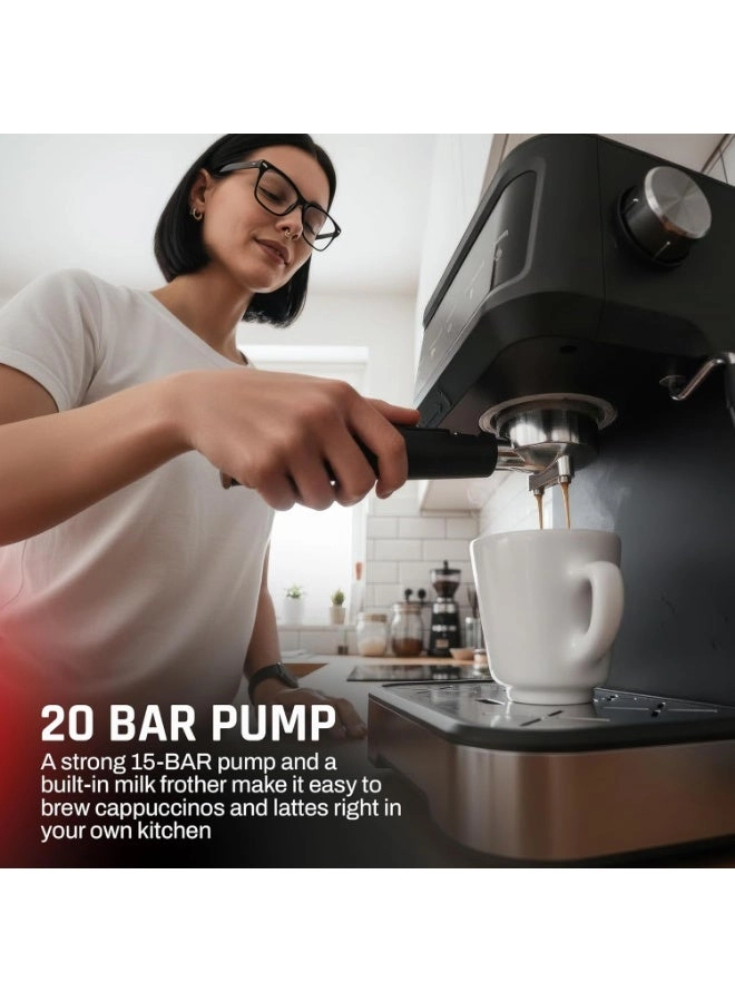 Brewcraft Pro - 20 Bar Smart Touch Milk Frother