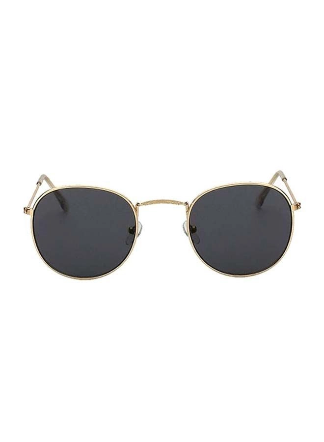 Round Frame Sunglasses - 55mm Black