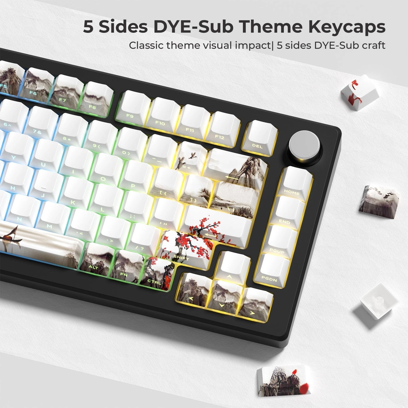 XVX Shine Through Keycaps - Side Print PBT 131 Keys