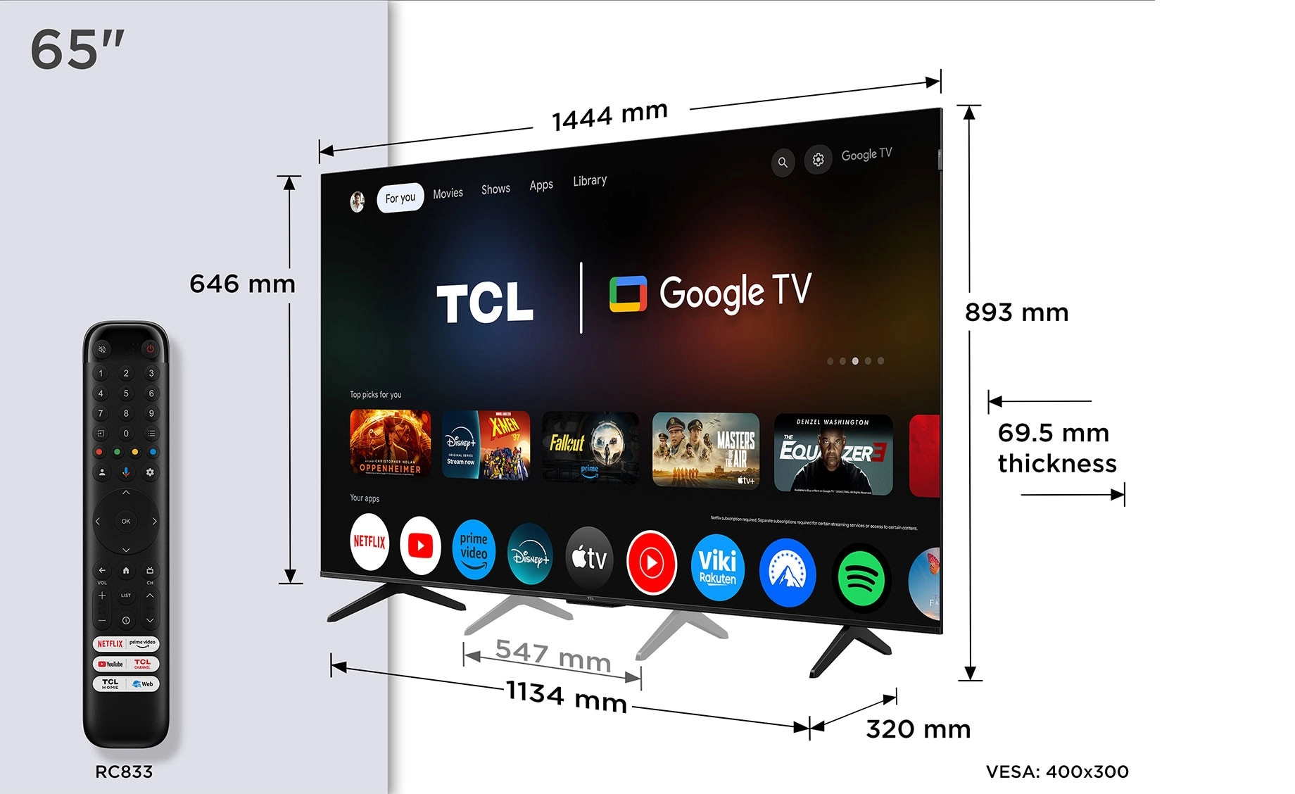 65P7K - 65 inch