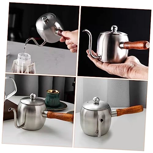 Gooseneck Kettle - Stainless Steel, Wood 500 Milliliters