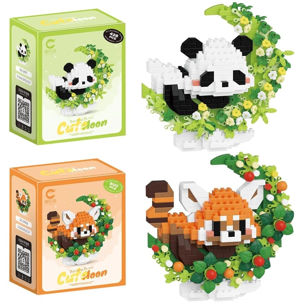 KMFASVX Panda Blocks - Panda 2 pcs