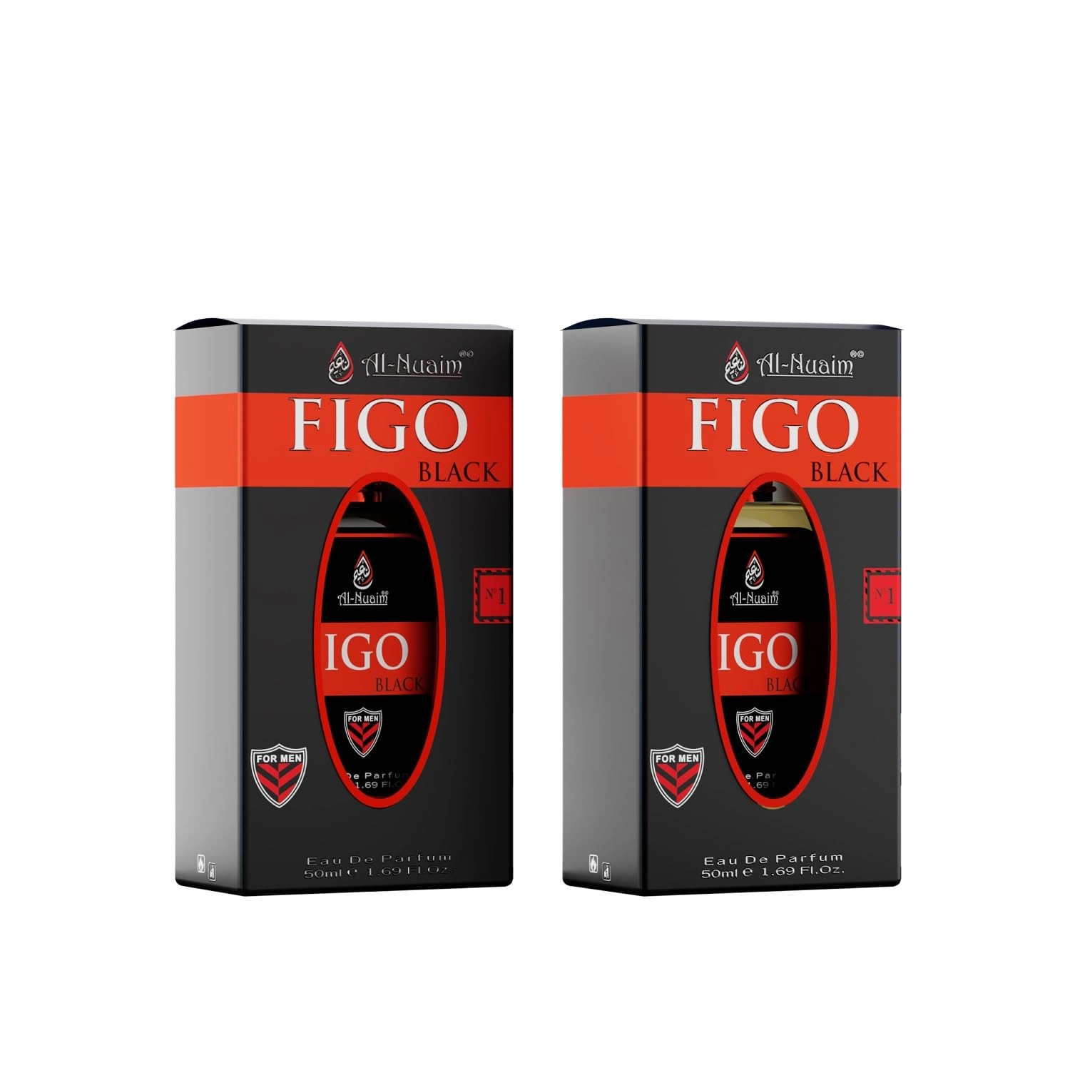 Al-Nuaim Figo Black Eau de Parfum - 50ml Pack