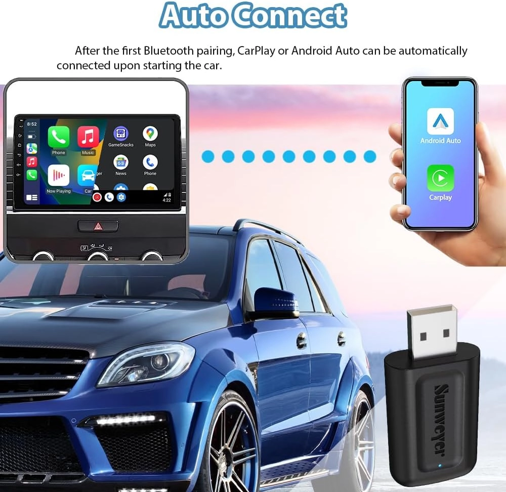 Wireless CarPlay & Android Auto Adapter