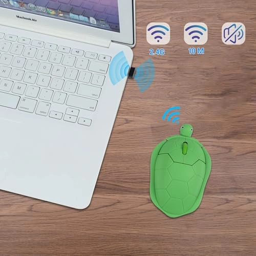 Turtle Shaped Wireless Mouse - 2.4G