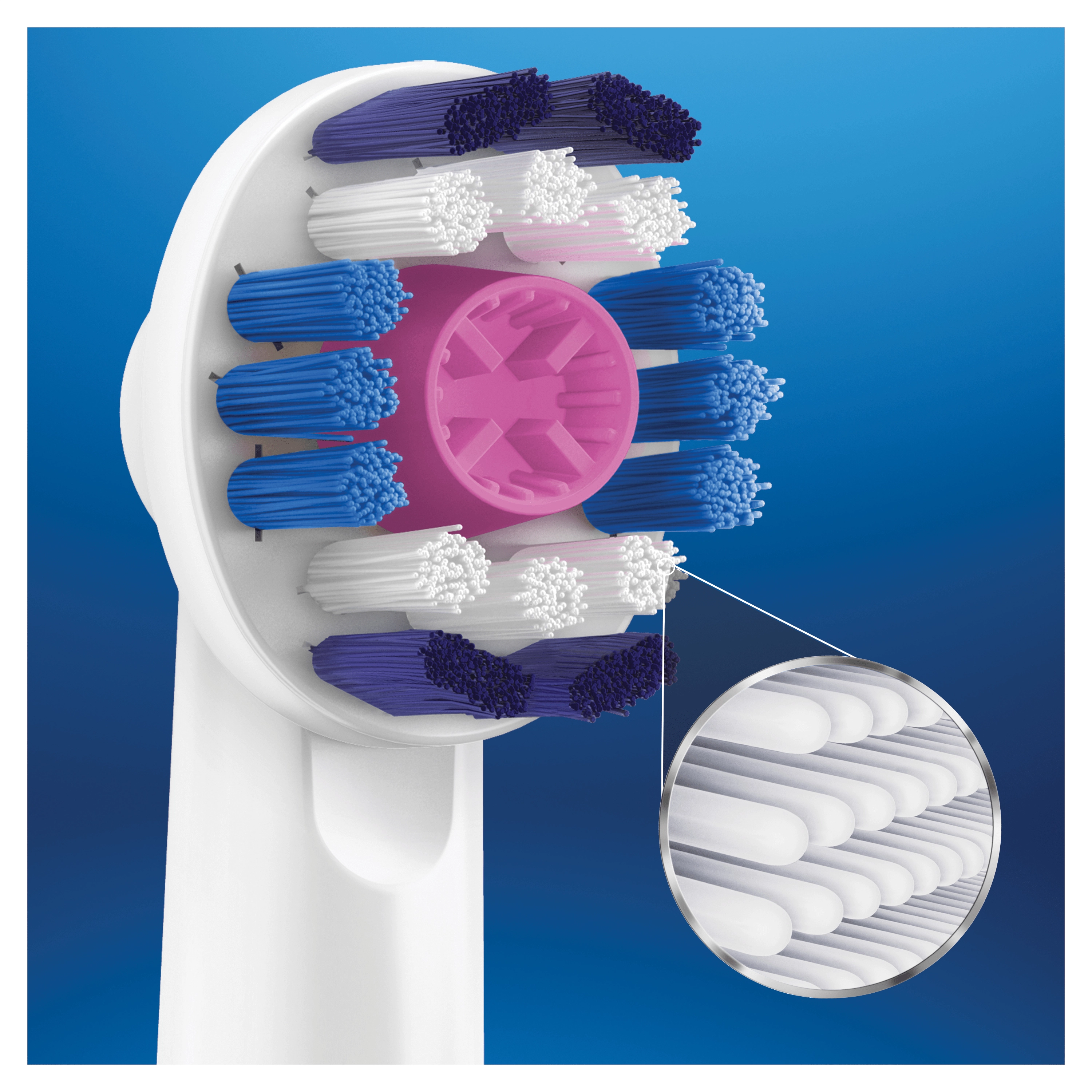 Precision Clean - Pack of 8 Toothbrush Heads White