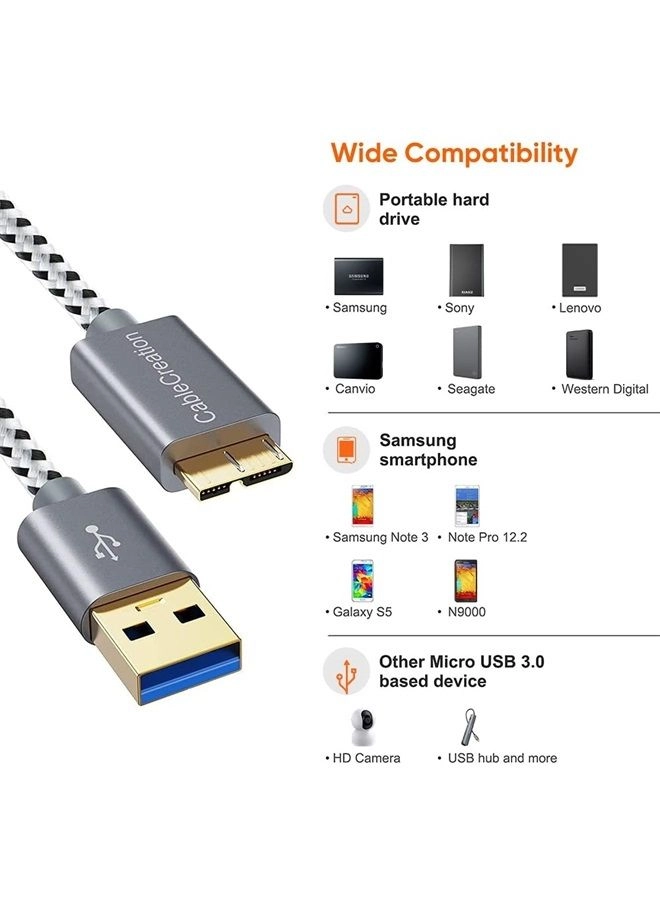 CableCreation CC0762 Cable 5Gbps USB-A to Micro-B 1m Braided