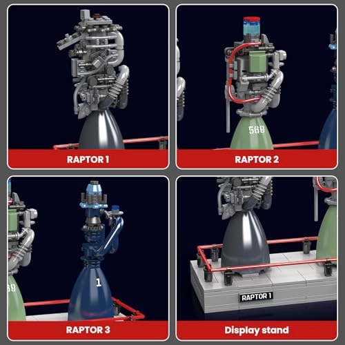 Raptor Rocket Engine Kit STEM - 14 years+ 496 pieces