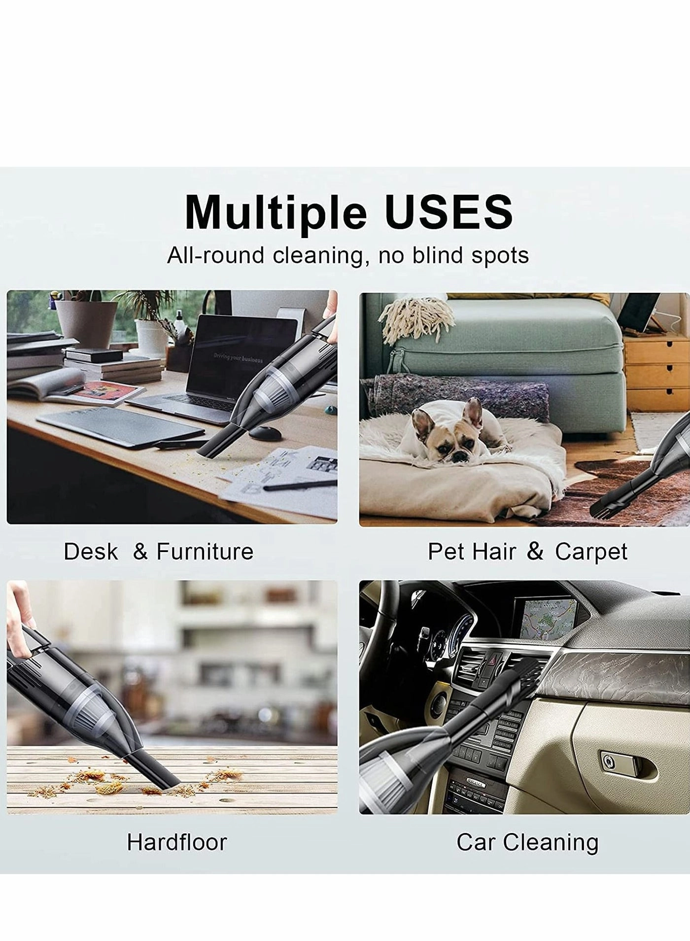 Handheld Car Vacuum Cleaner - 4000mAh