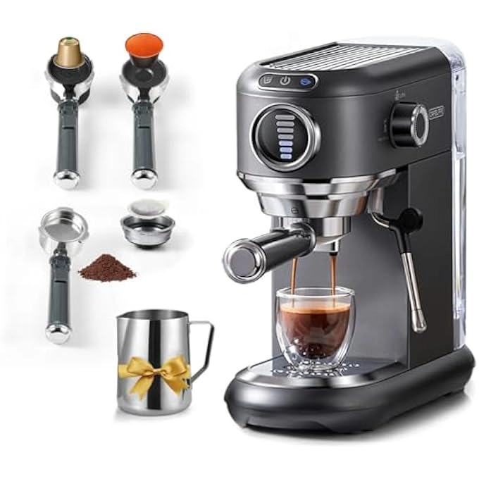 Espresso Coffee Machine & Milk ST-695