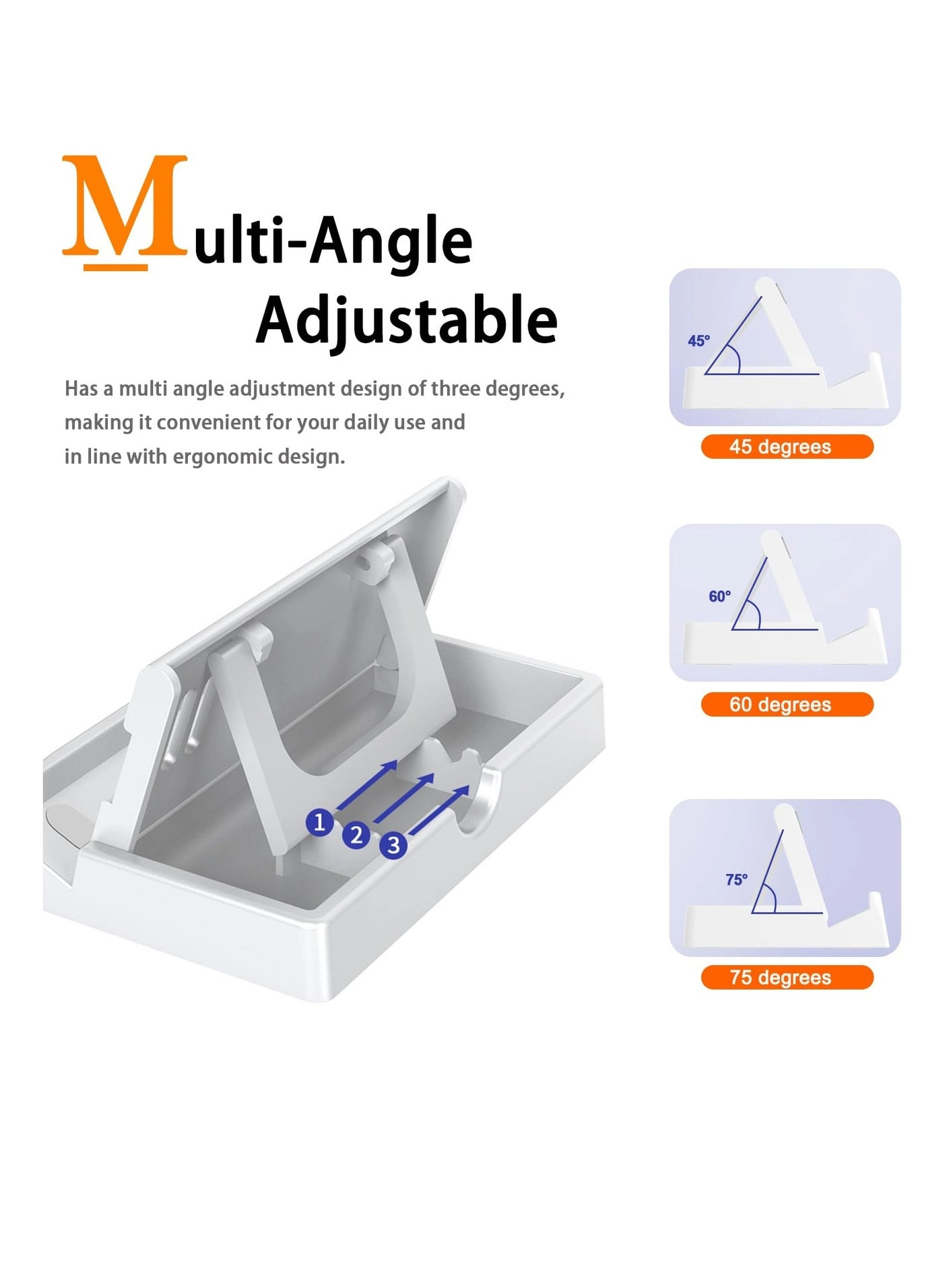 Kickstand for ROG Ally - MultiAngle AntiSlip White