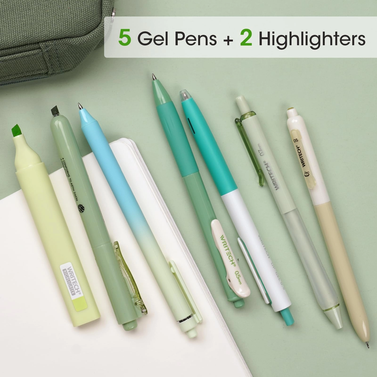 Gel Pens - 7ct 0.5mm