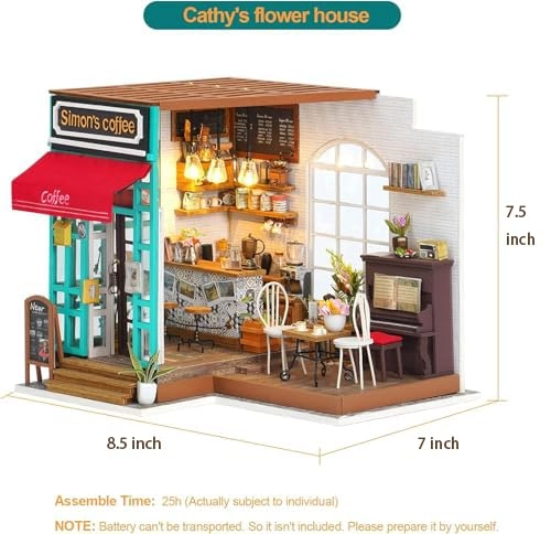 DIY Miniature Dollhouse Kit - Halloween/Christmas 1:20