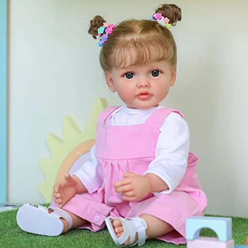 Betty Reborn Baby Doll - 55 cm Silicone Vinyl Blue Eyes