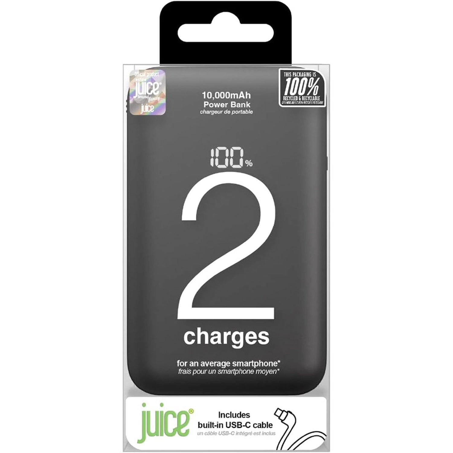 Eco Integrated 2 - 10,000mAh 12W Fast charging 2x USB-C