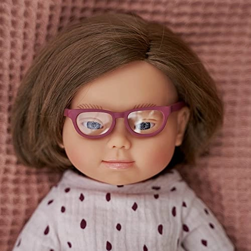 Baby Doll with Down Syndrome - 38 cm Vinyl with Glasses