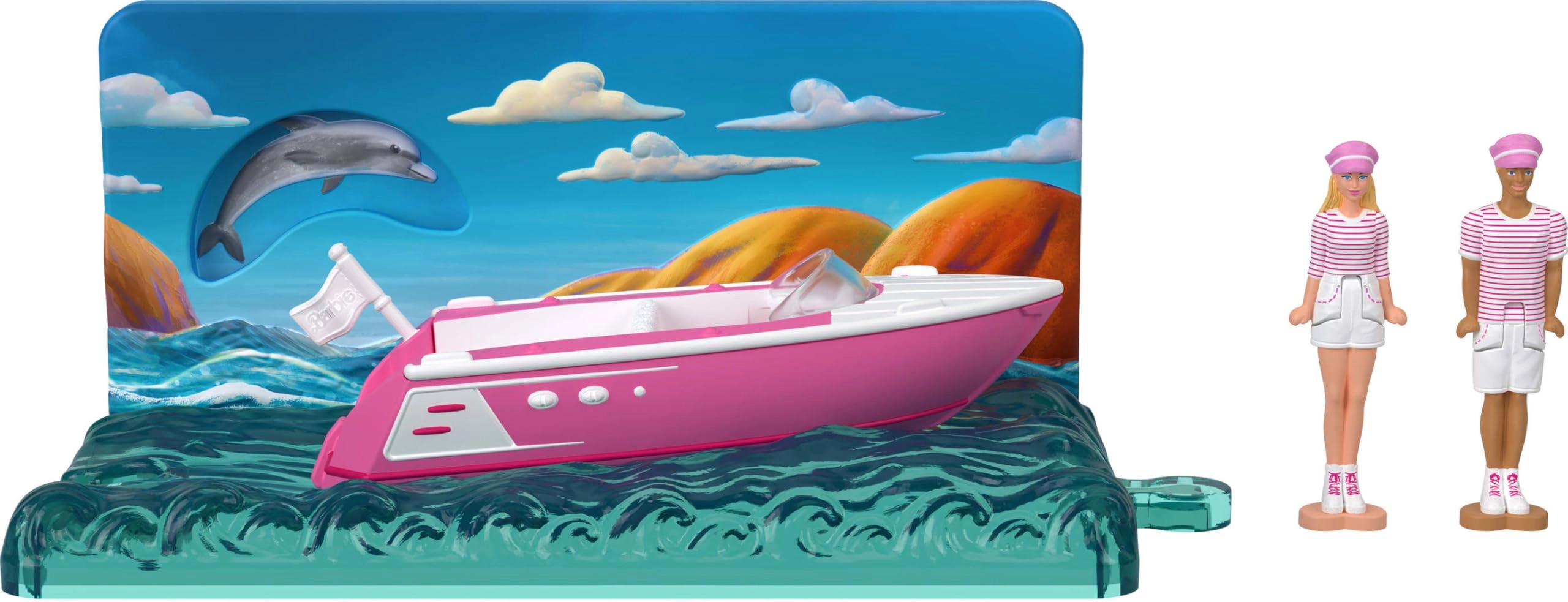 Barbie Mini BarbieLand The Movie Vehicle Collection - 2 1.5-inch Dolls Ages 4+