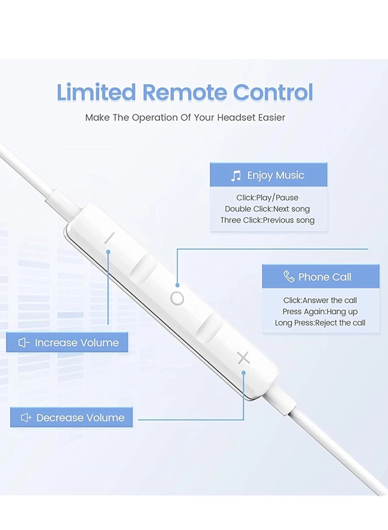 Ear Earphones Wired Earbud Pack