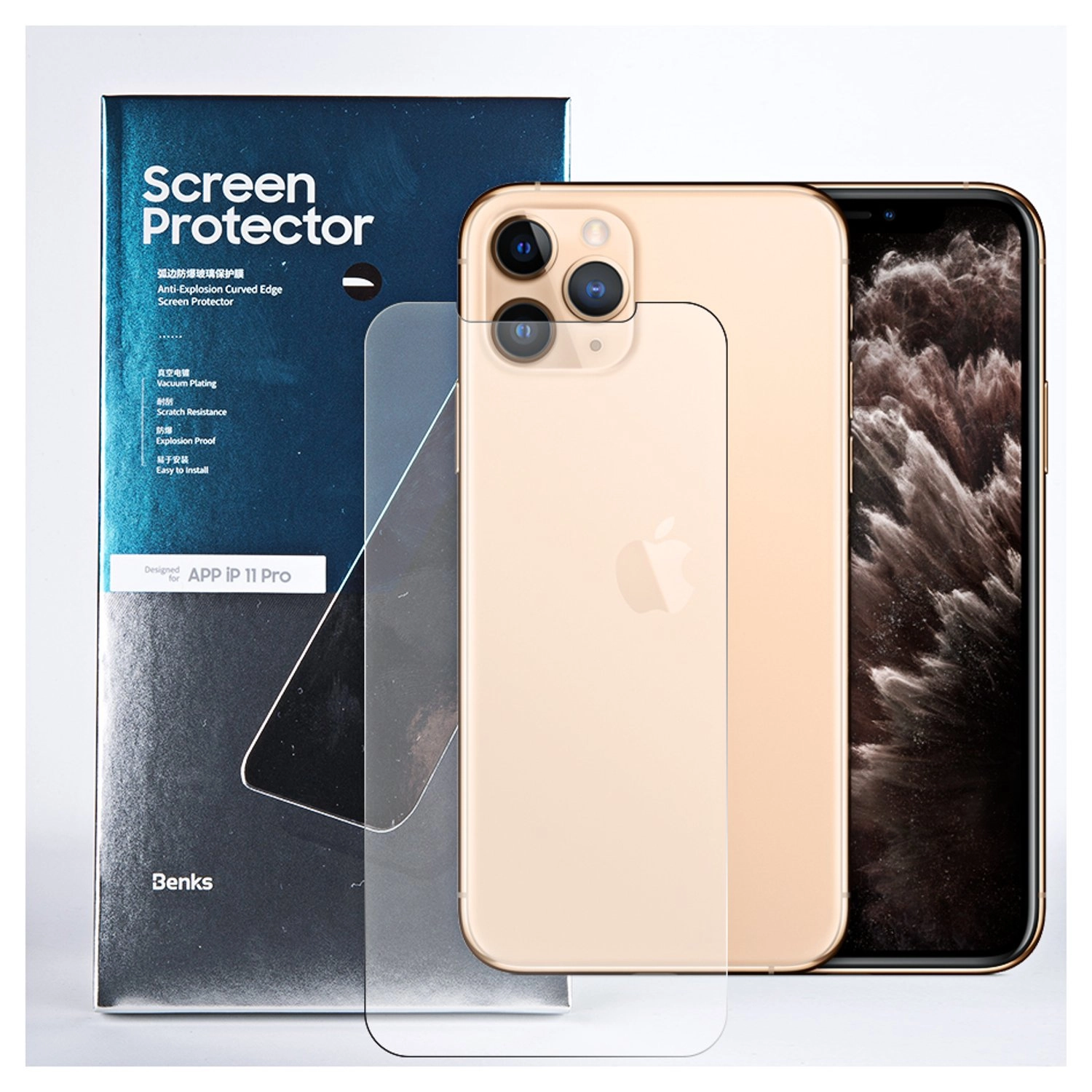 Benks 3D Tempered Glass Screen Protector for iPhone 11 Pro