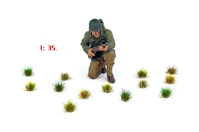Grass Tufts - 208 Pcs 1:35/1:50/1:70/1:87 train railway model