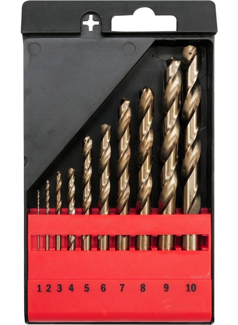 Yato Twist Drill Bit Co-HSS - cobalt 10pcs 1-10mm