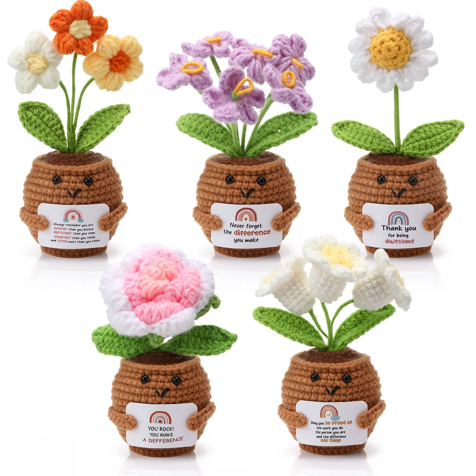 Geelin Positive Flower Potted Doll - 15 cm