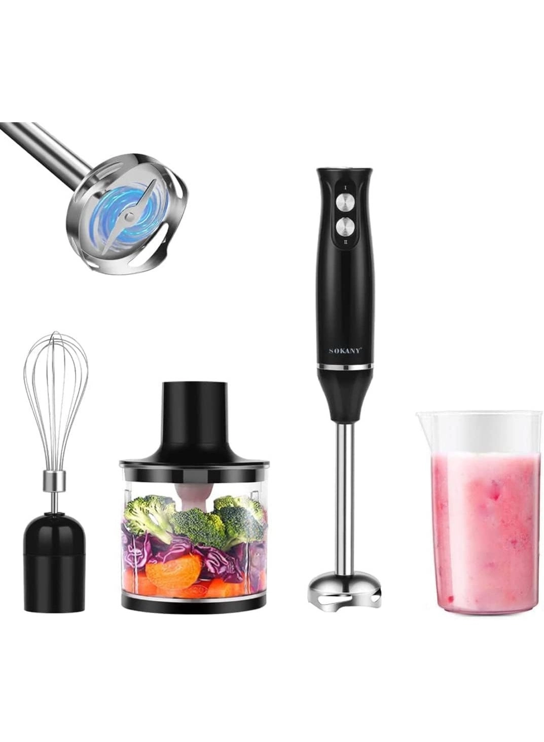 SOKANY Hand Blender - 600ml 400W