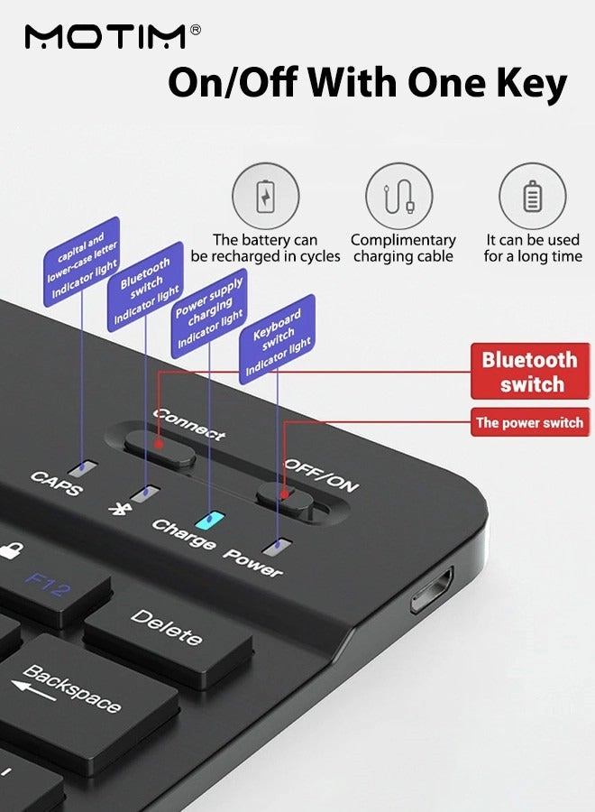 Ultra-Slim Bluetooth Keyboard - AR/EN Wireless