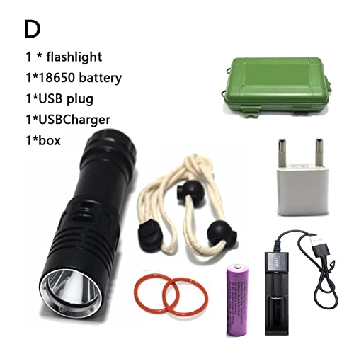 Professional Submersible Light - 5000 lumens 100M 18650/26650