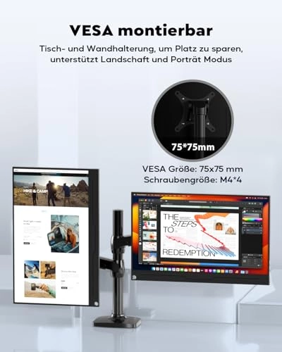 Portable Monitor - 3840x2160 15.6 Inches