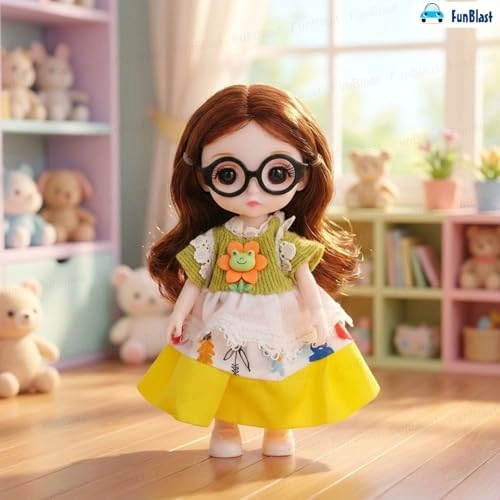 Fashion Doll - Long Hair Glasses Korean Ages 3+