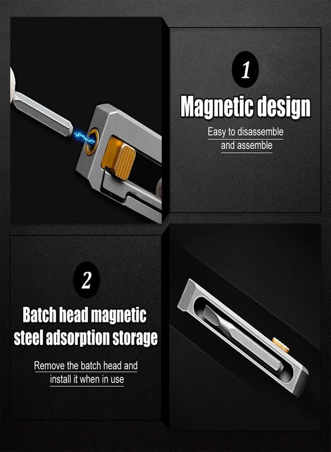 Magnetic Titanium Slotted and Phillips Screwdriver