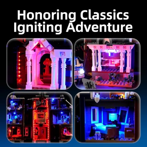 LED Light for Lego-11370 Icons The Creel House - Multicolor USB Battery