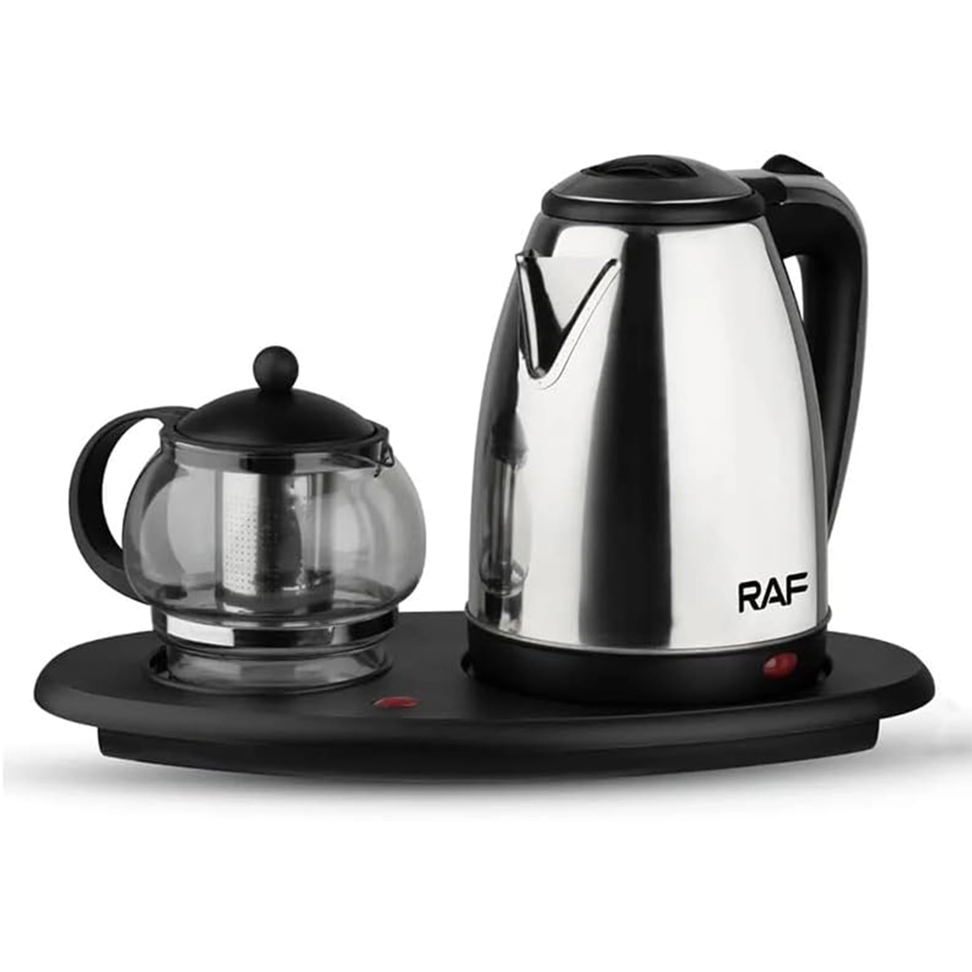 RAF Kettle with Glass Teapot Set