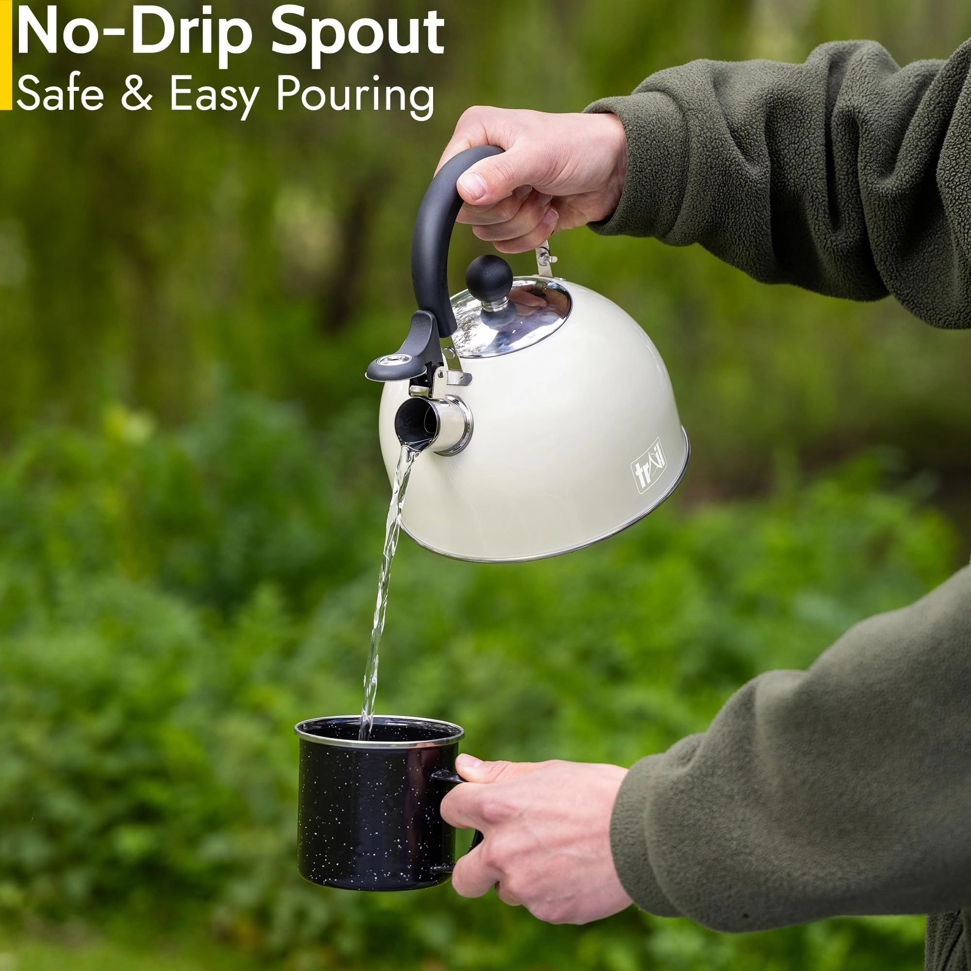 Whistling Camping Kettle - 2L