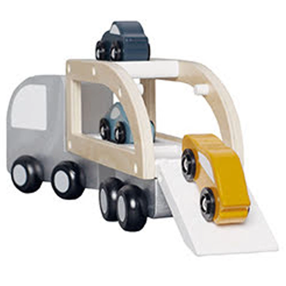 Trailer With Sports Cars - 1 x car with detachable trailer 3 x cars