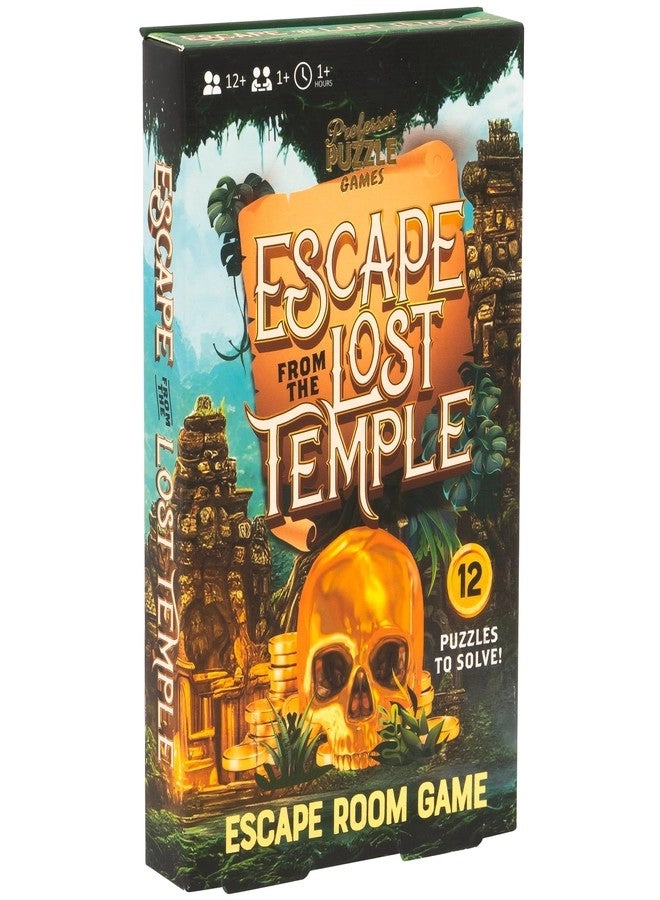 Professor Puzzle Escape from The Lost Temple - Archeological Themed 12 Logic & Number Puzzles