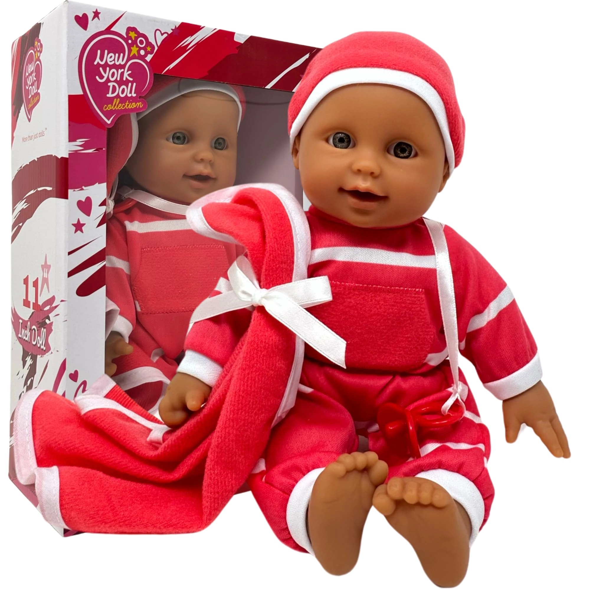 The New York Doll Collection Baby Doll - 11" Soft Body Ages 3+