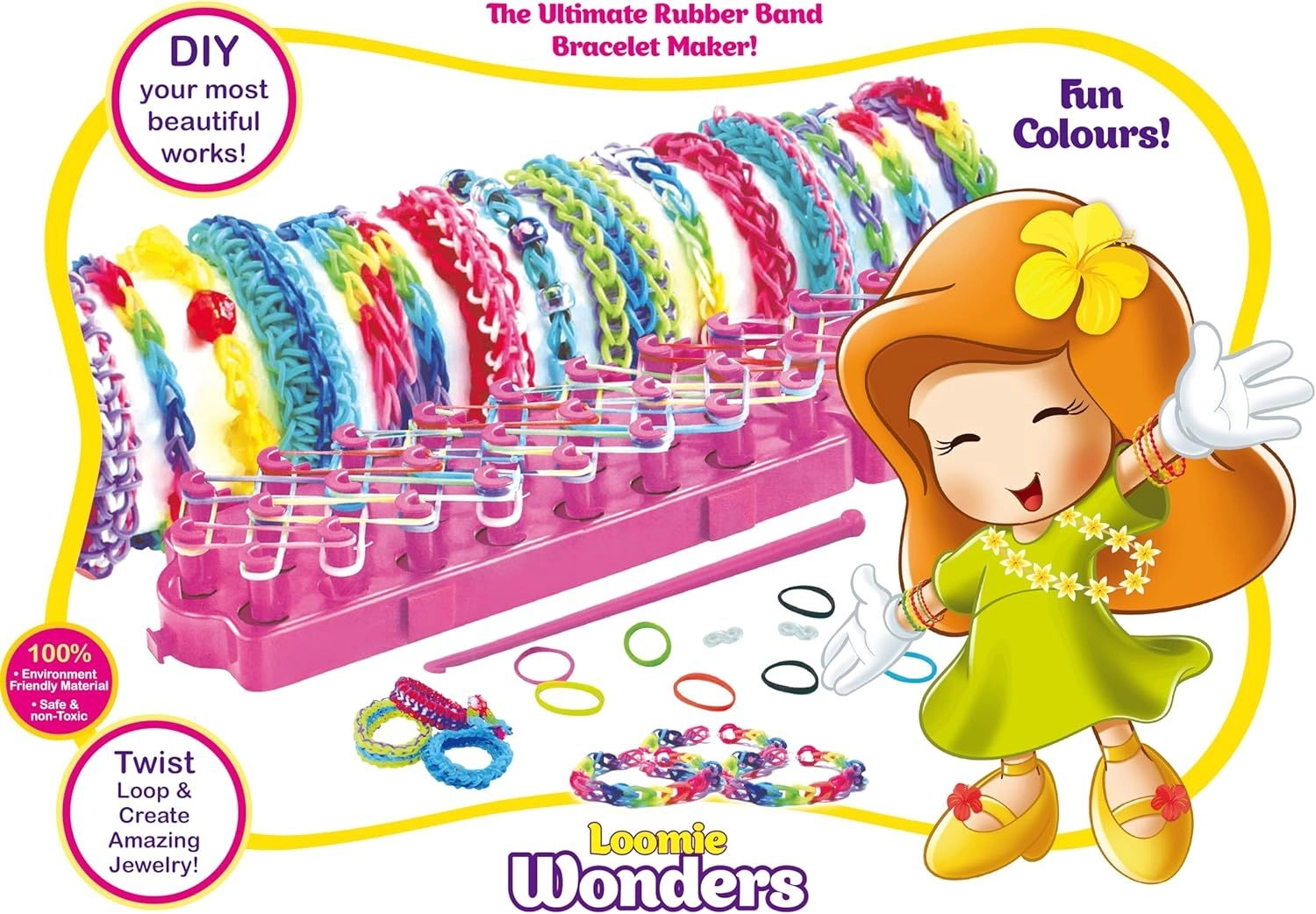 Loomie Wonders - Rubber Band Bracelet Maker Multi Colour Ages 3+